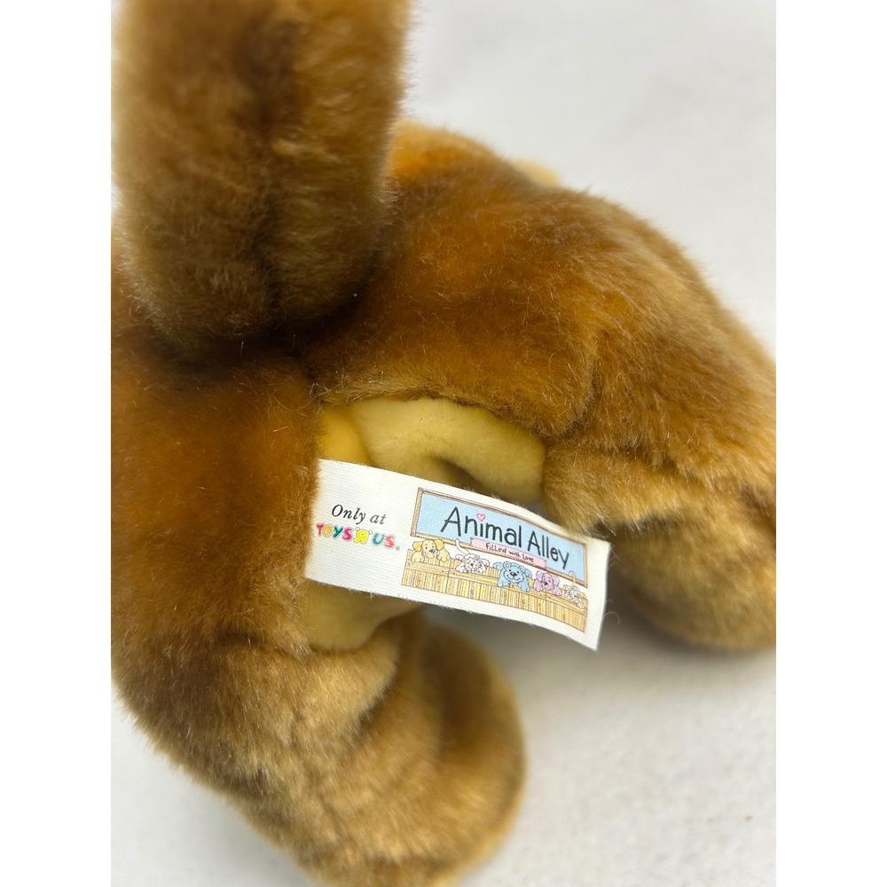 Vintage Animal Alley Toys R Us Dog 13" Brown Tan Floppy Ear Plush 2000 Puppy - Picture 4 of 11